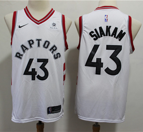 Mens Toronto Raptors #43 Pascal Siakam Nike White Association Editio Basketball Jersey